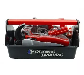Kit Ferramentas Infantil - Oficina Criativa - Box com Martelo - Multikids