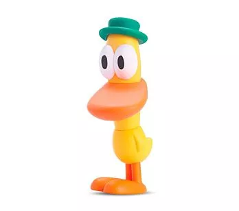 Boneco de Vinil - Turma do Pocoyo - Pato Amarelo - 15 cm - Cardoso Toys