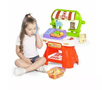 Mercadinho Infantil - Faz de Conta - Mini Market com Acessórios - TaTeTi