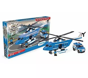 Blocos de Montar - Defensores da Ordem - Operações Táticas Aéreas - 314 peças - Xalingo