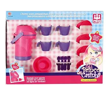 Kit Infantil - Eu Brinco de Casinha - Café com Bolinho - Nig Brinquedos