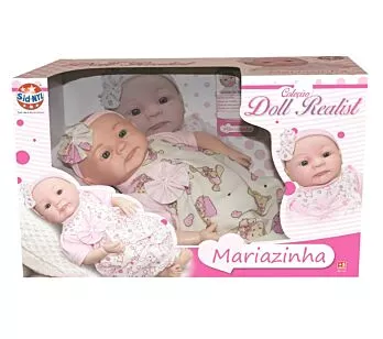 Boneca Articulada - 43 cm - Doll Realist - Mariazinha - Sid-Nyl
