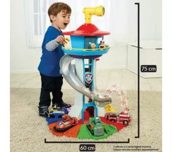 Playset e Figuras - Patrulha Canina - Mega Central de Comando - Sunny Brinquedos