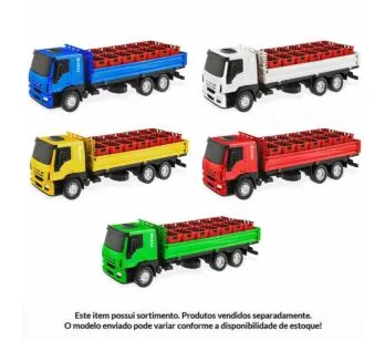 Caminhão Roda Livre - Iveco Tector Dropside - Sortido - Usual Brinquedos