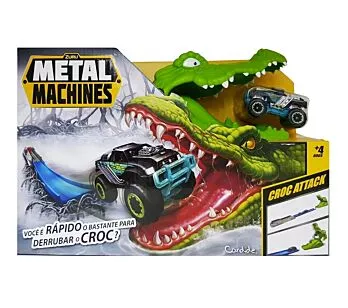 Pista Metal Machines Croc Attack Crocodilo - Candide 