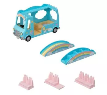 Veículo Roda Livre - Sylvanian Families - Ônibus Arco-Iris - Epoch Magia