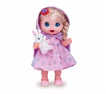 Boneca de Vinil - Baby’s Collection - Conto de Fadas - Coelhinho - Loira - Super Toys