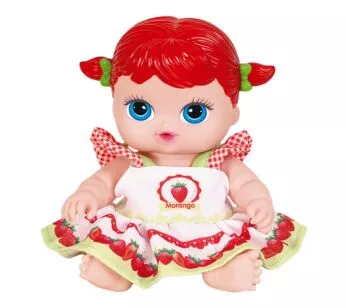 Boneca com Cheirinho - Coleção Frutinhas - Morango - Cotiplás