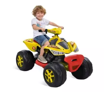 Quadriciclo Infantil Elétrico - 12V - Amarelo - Bandeirante