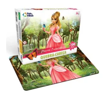 Quebra-Cabeça - 100 Peças - Princesa Encantada - Pais e Filhos
