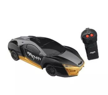 Carrinho de Controle Remoto - Batman - Sombra Negra - 3 Funções - Candide Brinquedos