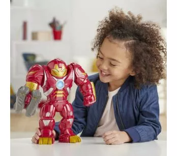 Homem de Ferro usa a armadura Hulkbuster para salvar o dia! Entre em uma aventura emocionante com o Boneco Hulkbuster 30cm - Mega Mighties - Super Hero Adventures - Marvel - Hasbro. Com o tamanho certo para mãos pequenas, está figura articulada do 
