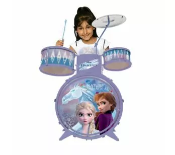 Bateria Infantil Musical com Banquinho - Frozen 2 - Toyng