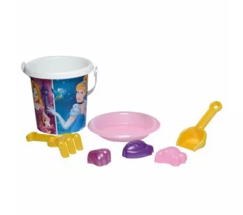 Balde de Praia Infantil - Princesas Disney - 7 Peças - Rosita