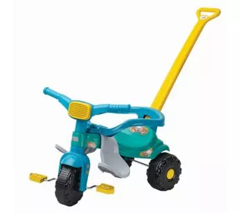 Triciclo com Haste - Turma da Mônica - Tico-Tico Cebolinha - Magic Toys