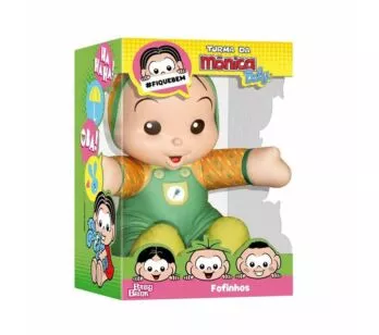Boneco Fofinho - 22 cm - Turma da Mônica Baby - Cebolinha - BabyBrink
