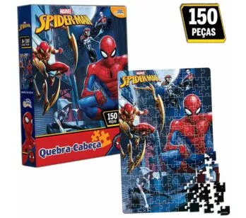 Quebra-Cabeça - 150 Peças - Marvel - Spiderman - Toyster