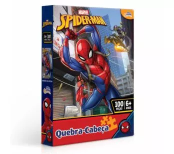 Quebra-Cabeça - 100 Peças - Marvel - Spiderman - Toyster