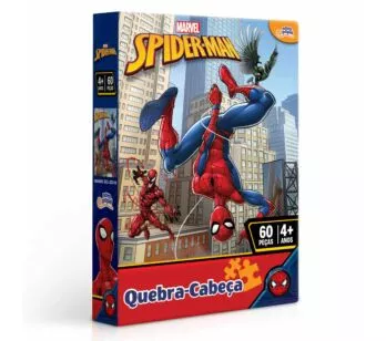 Quebra-Cabeça - 60 Peças - Marvel - Spiderman - Toyster