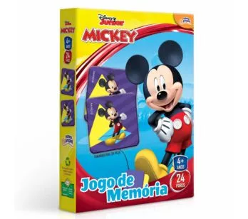 Jogo da Memória Infantil - Disney Junior - Mickey - 48 peças - Toyster 