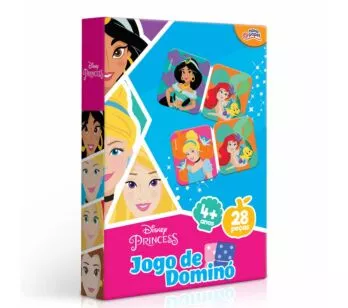 Jogo de Dominó Infantil - Princesas Disney - 28 Peças Toyster 