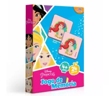 Jogo da Memória Infantil - Princesas Disney - 48 peças - Toyster 
