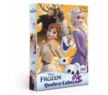 Quebra-Cabeça - 200 Peças - Disney - Frozen - Toyster