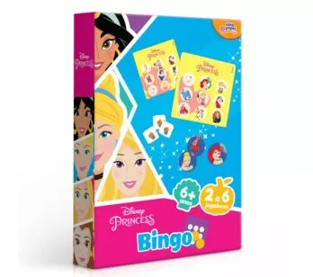 Jogo de Bingo Infantil - Princesas Disney - Toyster 