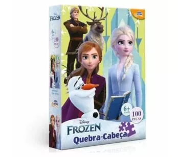 Quebra-Cabeça - 100 Peças - Disney - Frozen - Toyster. 