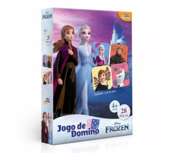 Jogo de Dominó Infantil - Disney - Frozen - 28 Peças - Toyster 