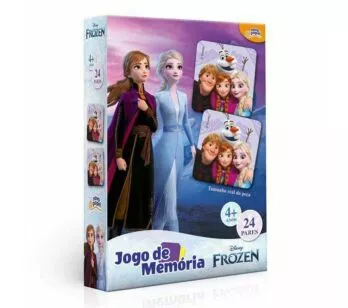 Jogo da Memória Infantil - Frozen - Disney - 48 peças - Toyster 