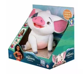 Figura de Vinil - 22 cm - Disney - Moana - Porquinho Puá - Cotiplás