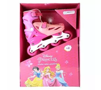 Patins Inline - Ajustável - Princesas Disney - 35 a 38 - Multikids