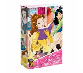 Quebra-Cabeça Infantil - Puzzle - 60 Peças - Princesas Disney - Grow