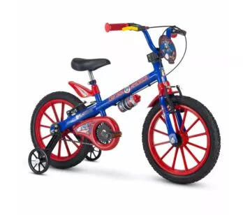 Bicicleta Infantil com Rodinhas - Aro 16 - Capitão América - Nathor