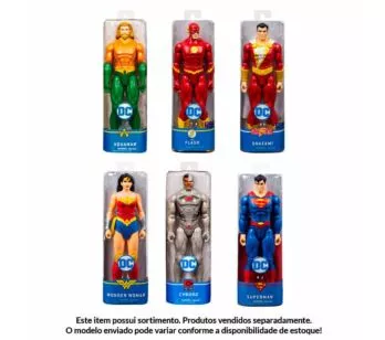 Boneco Articulado - 30cm - DC - Liga da Justiça - Sortido - Sunny Brinquedos