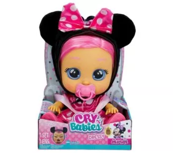 Boneca que Chora - Cry Babies Dressy - Disney - Minnie - Multikids