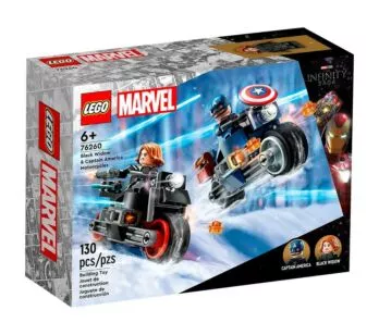 LEGO Marvel - Motos da Viúva Negra e do Capitão América - 130 peças - Lego