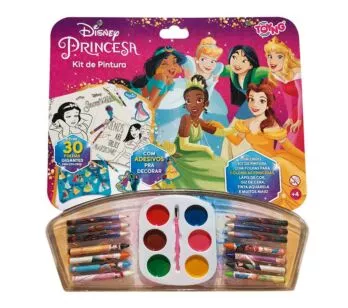 Kit de Pintura com Livro de Colorir - Disney Princesas - Toyng