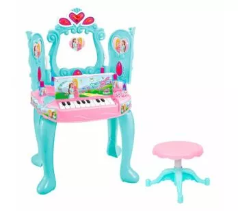 Penteadeira Infantil com Piano - Sonho de Princesa - DM Toys