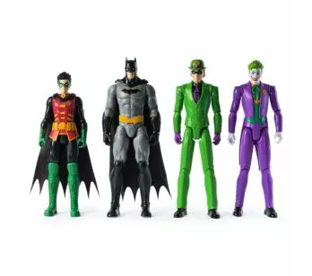 Bonecos de Ação - DC - Batman, Robin, Coringa e Charada - Sunny Brinquedos