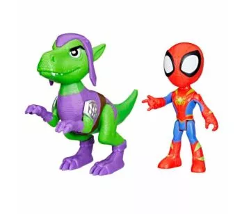Bonecos - Marvel Spidey Dino-Webs - Spidey e Goblin Raptor - Hasbro