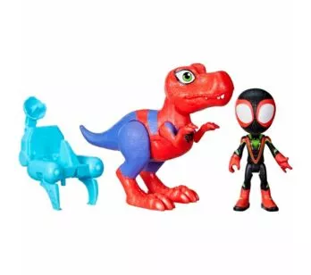 Bonecos - Marvel Spidey Dino-Webs - Morales e Spidey-Rex - Hasbro