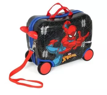 Mala de Carrinho Infantil - Marvel Spiderman - Preta - Luxcel