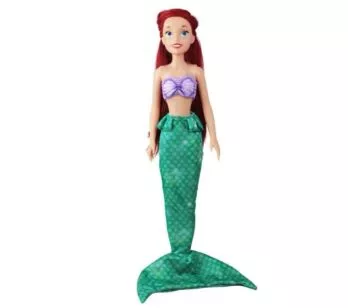 Boneca - 55cm - Mini My Size - Disney-Princesas - Ariel - Baby Brink